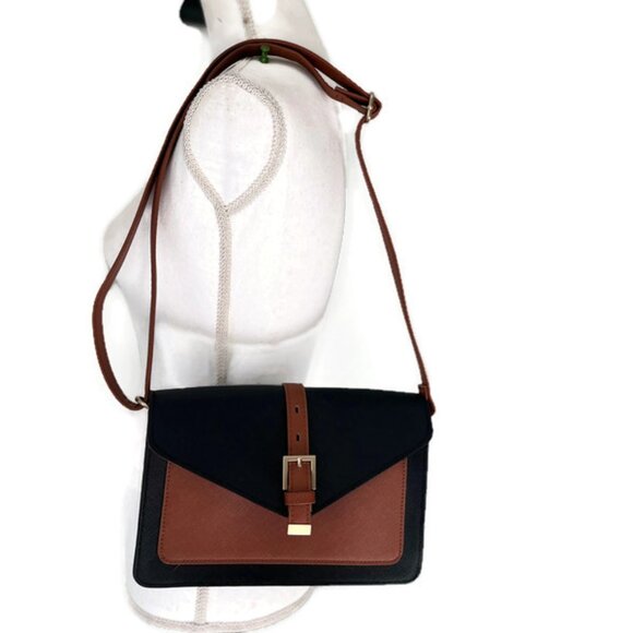 Cross Body Bag Small Women Purse Black And Brown - Picture 3 of 7